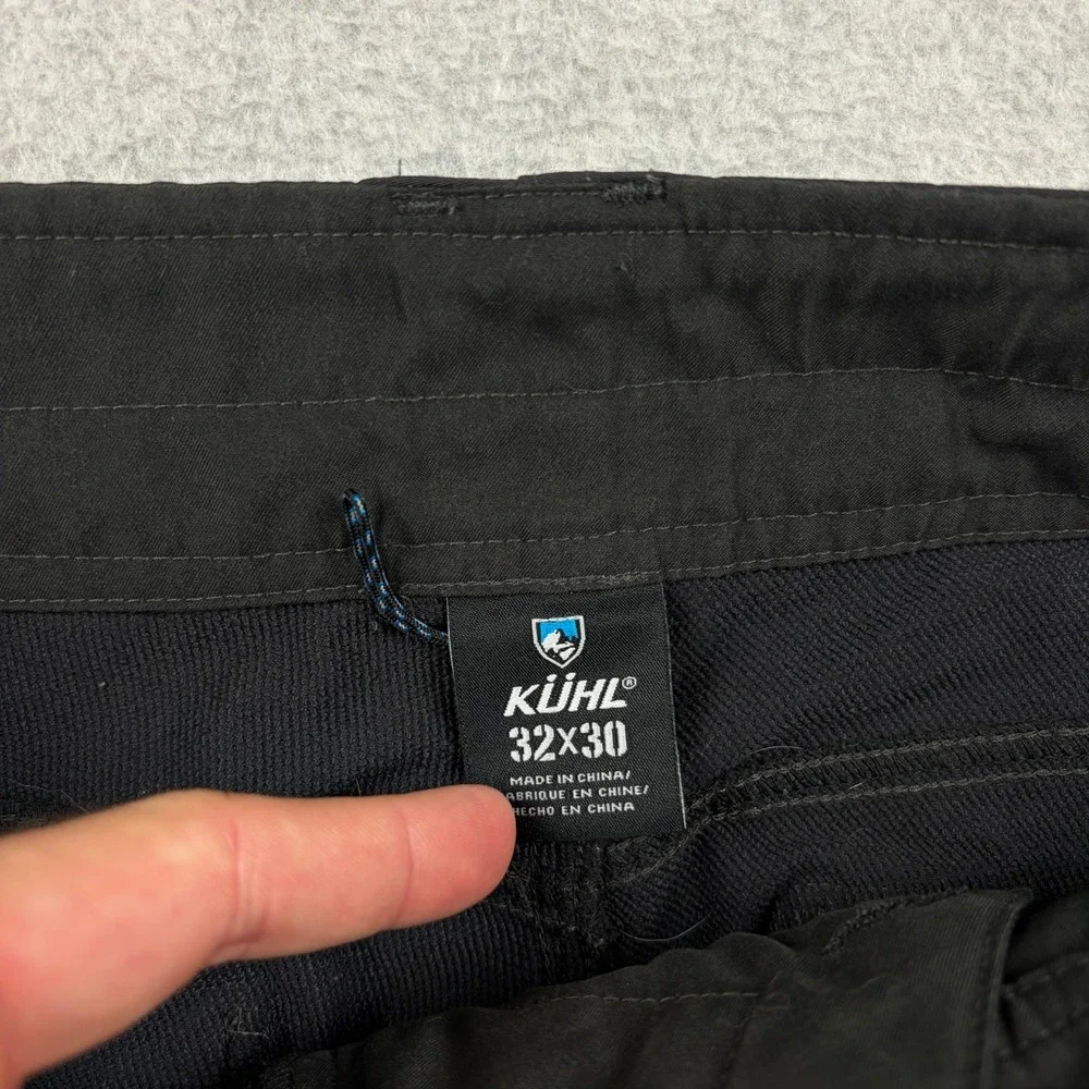Kuhl Pants Mens 32x30 Black Transcendr Softshell Stretch Hiking Tech Gorpcore